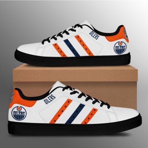 Edmonton Oilers Custom Stan Smith Shoes