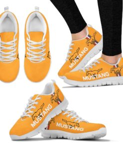 Ford Mustang Breathable Running Shoes Blaze Tricoat Yellow