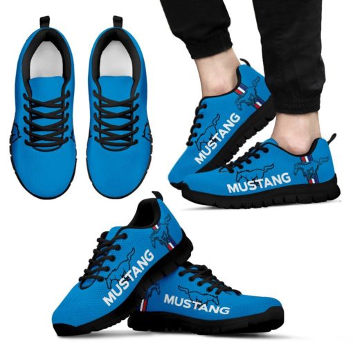 Ford Mustang Breathable Running Shoes Grabber Blue