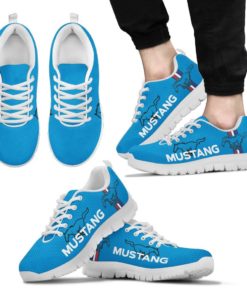 Ford Mustang Breathable Running Shoes Grabber Blue