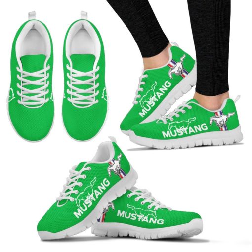 Ford Mustang Breathable Running Shoes Green