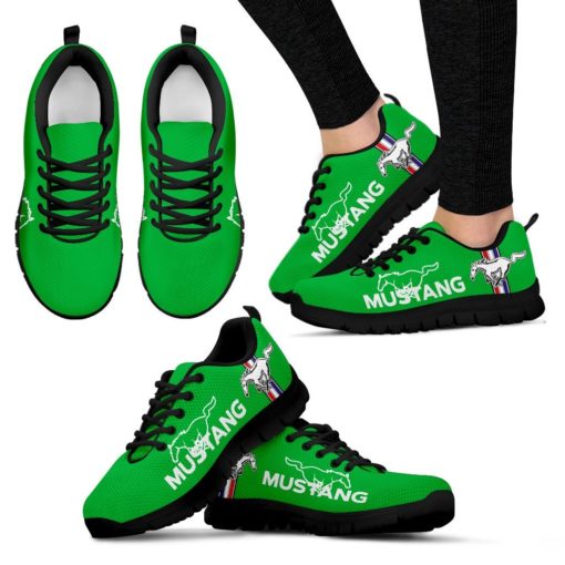 Ford Mustang Breathable Running Shoes Green