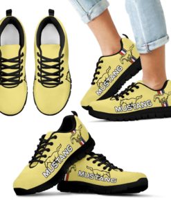 Ford Mustang Breathable Running Shoes Light Yelow