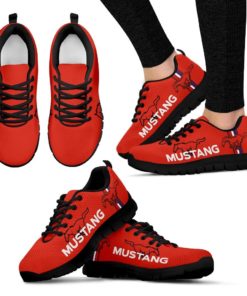 Ford Mustang Breathable Running Shoes Red