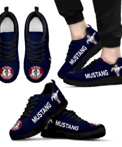 Ford Mustang Breathable Running Shoes - Sneakers Dark Blue