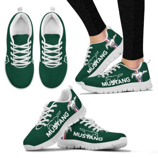 Ford Mustang Breathable Running Shoes - Sneakers Highland Green