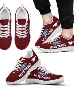 Ford Mustang Breathable Running Shoes - Sneakers Maroon