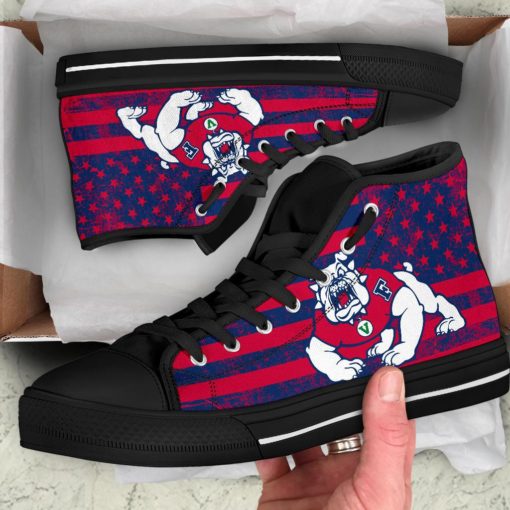 Fresno State Bulldogs High Top Shoes