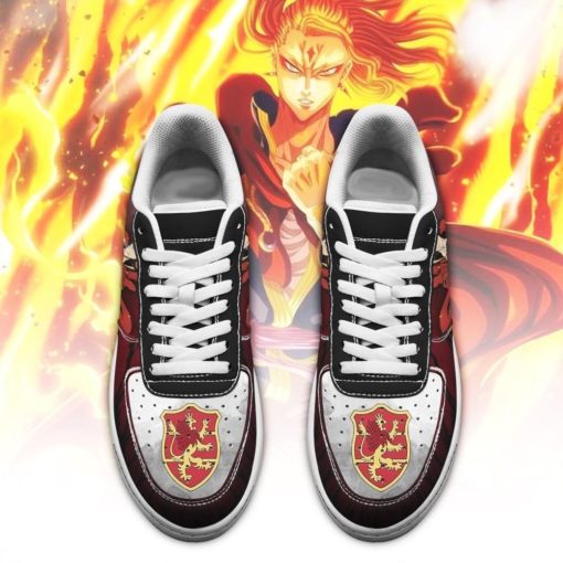 Fuegoleon Vermillion Sneakers Crimson Lion Knight Black Clover Anime