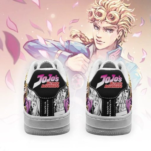 Giorno Giovanna Sneakers Manga Style JoJo’s Air Force Shoes