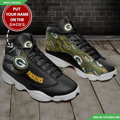 Green Bay Packers Personalized Air JD13 Custom Sneakers