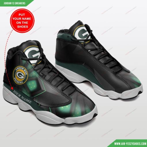 Green Bay Packers Personalized Air JD13 Sneakers