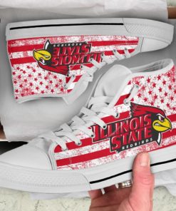 Illinois State Redbirds Canvas High Top Shoes