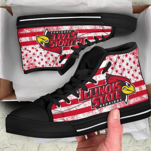 Illinois State Redbirds Canvas High Top Shoes
