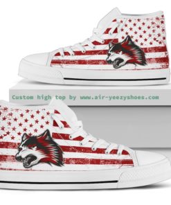 Indiana University East Red Wolves High Top Shoes