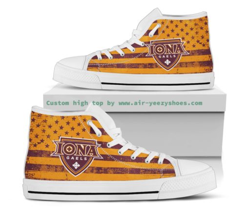 Iona College Gaels Canvas High Top Shoes