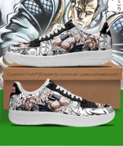 Jean Pierre Polnareff Sneakers Manga Style JoJo's Air Force Shoes