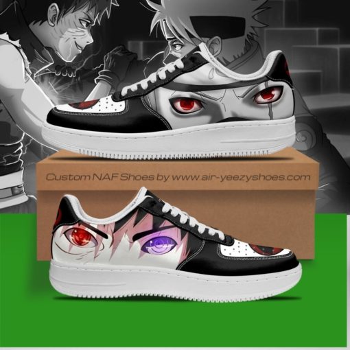 Kakashi and Obito Air For Sneakers Eyes Naruto Air Force Shoes