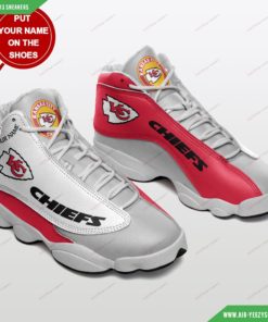 Kansas City Chiefs Personalized Football Air Jordan 13 Sneakers