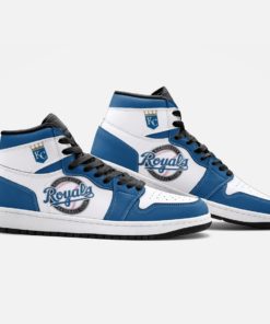 Kansas City Royals Custom Jordan 1 Sneakers Boots