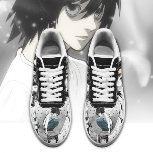 L Lawliet Sneakers Death Note Air Force Shoes