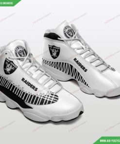 Las Vegas Raiders Football Air JD13 Custom Sneakers 88