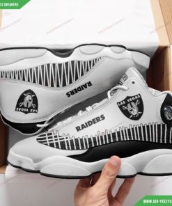 Las Vegas Raiders Football Air JD13 Custom Sneakers 88