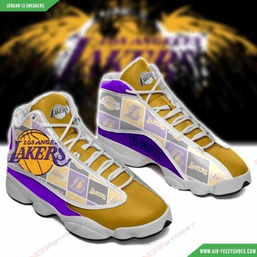 Los Angeles Lakers Air JD13 Shoes 7