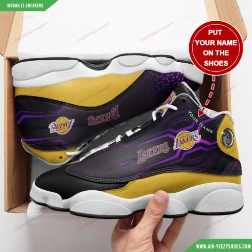 Los Angeles Lakers Personalized Air JD13 Custom Shoes