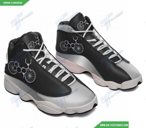 Lsd Bicycle Silver Metal Air Jordan Custom Sneakers JD13 Xiii Shoes