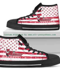 Marist Red Foxes Canvas High Top Shoes
