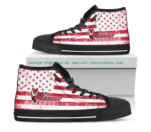 Marist Red Foxes Canvas High Top Shoes