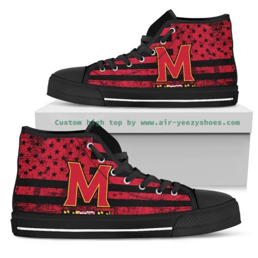 Maryland Terrapins Canvas High Top Shoes