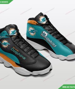 Miami Dolphins Football Air JD13 Sneakers 454