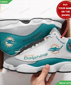 Miami Dolphins Football Personalized Air JD13 Shoes