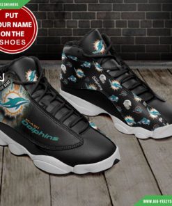 Miami Dolphins Football Personalized Air JD13 Sneakers