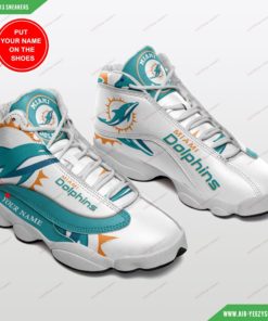 Miami Dolphins Personalized Air JD13 Custom Shoes