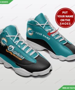 Miami Dolphins Personalized Air Jordan 13 Shoes