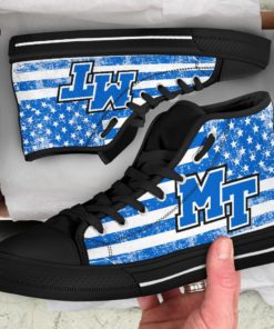 Middle Tennessee State Blue Raiders Canvas High Top Shoes