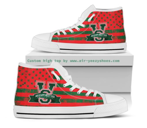 Mississippi Valley State Delta Devils Canvas High Top Shoes