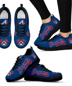 MLB Atlanta Braves Breathable Running Shoes - Sneakers