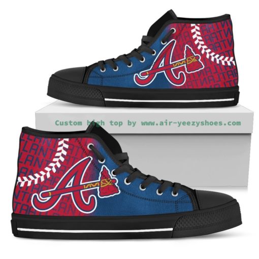 MLB Atlanta Braves High Top Shoes