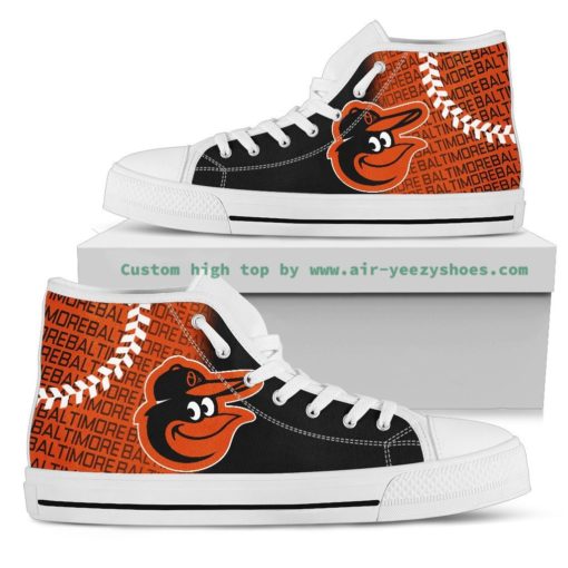 MLB Baltimore Orioles High Top Shoes