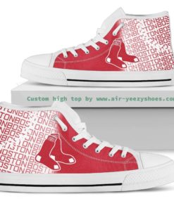 MLB Boston Red Sox Canvas High Top Shoes