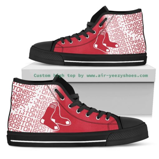 MLB Boston Red Sox Canvas High Top Shoes