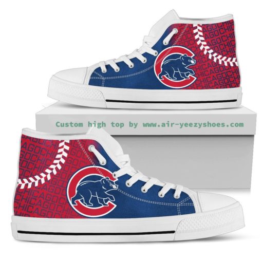 MLB Chicago Cubs Canvas High Top Shoes