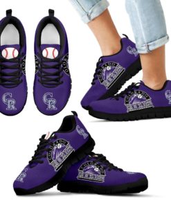 MLB Colorado Rockies Breathable Running Shoes - Sneakers