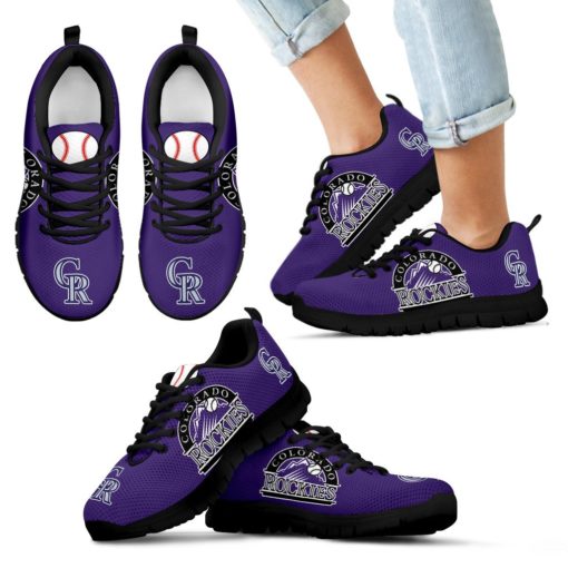 MLB Colorado Rockies Breathable Running Shoes - Sneakers