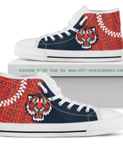 MLB Detroit Tigers Canvas High Top Shoes