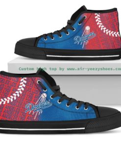 MLB Los Angeles Dodgers Canvas High Top Shoes